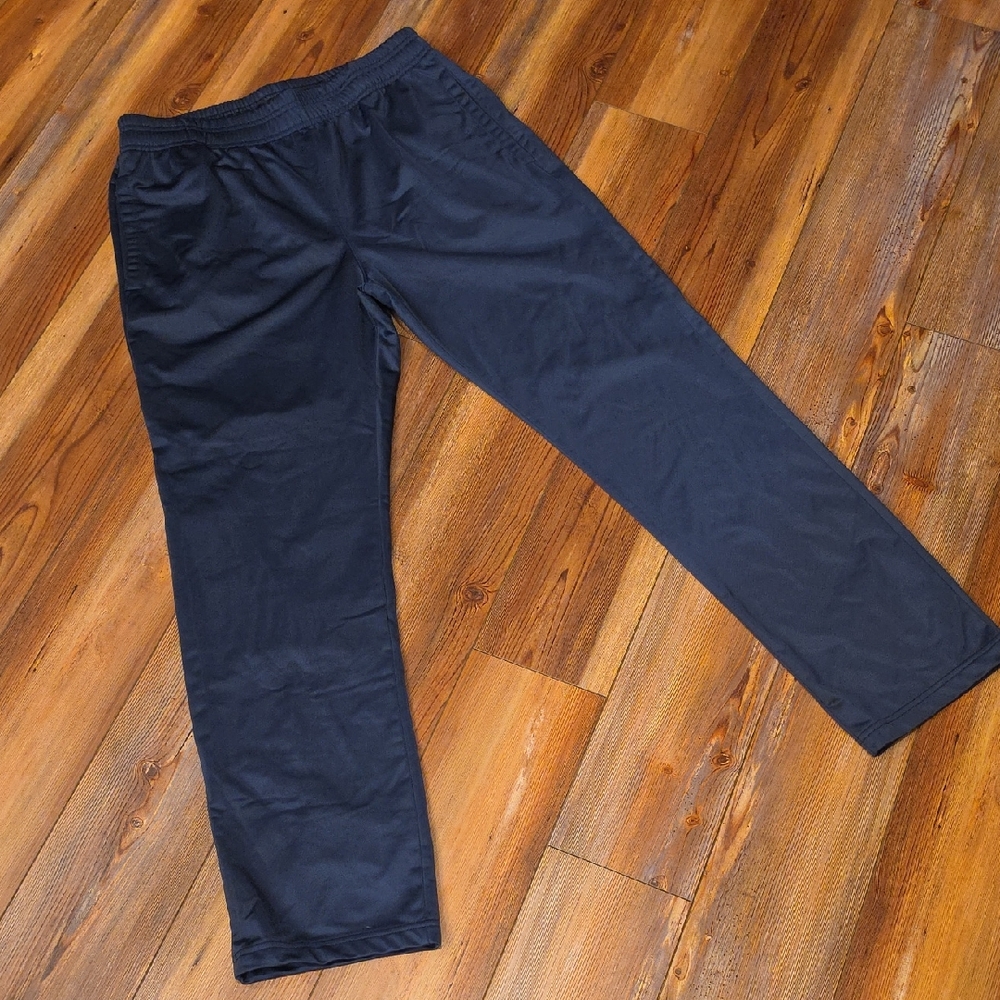 Men's Navy Elastic-Waist Casual Pants